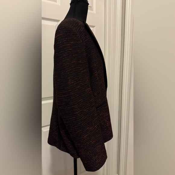 Kasper Black and Red Blazer Tailored Suit Jacket - Picture 6 of 11